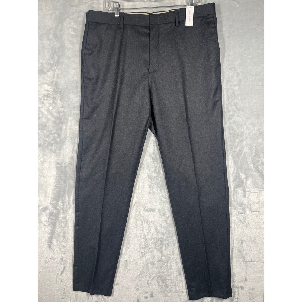 Banana Republic Mens 36x34  Vitale Barberis Canonico Wool Pants Grey NWT $159